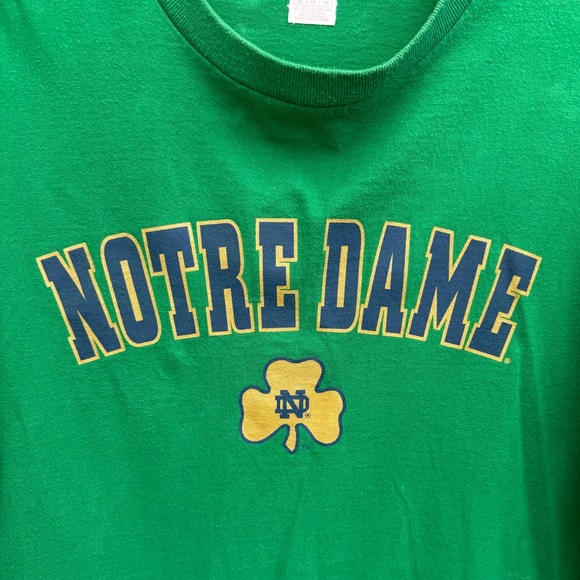 Vintage Champ Sports Notre Dame Fighting Irish Green XL Crewneck T-Shirt T3 - Picture 6 of 6